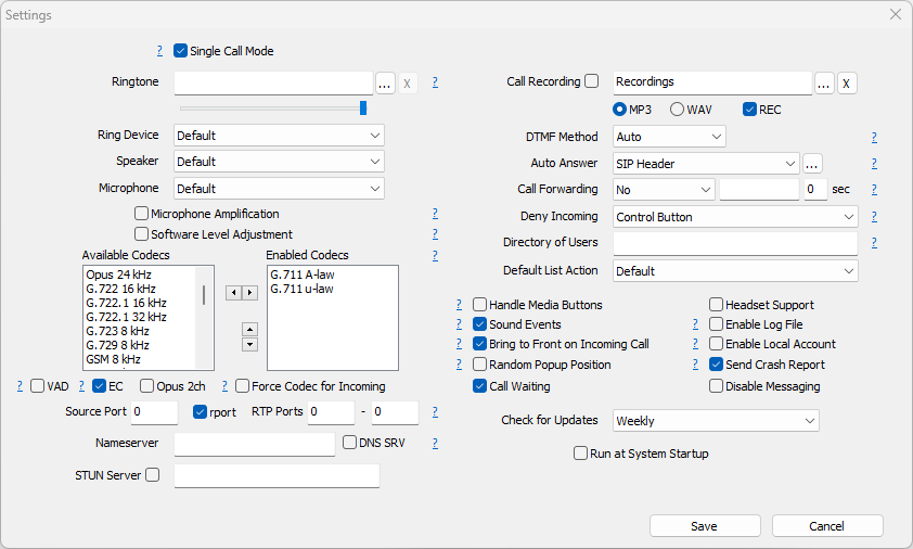 点击呼叫自动接听